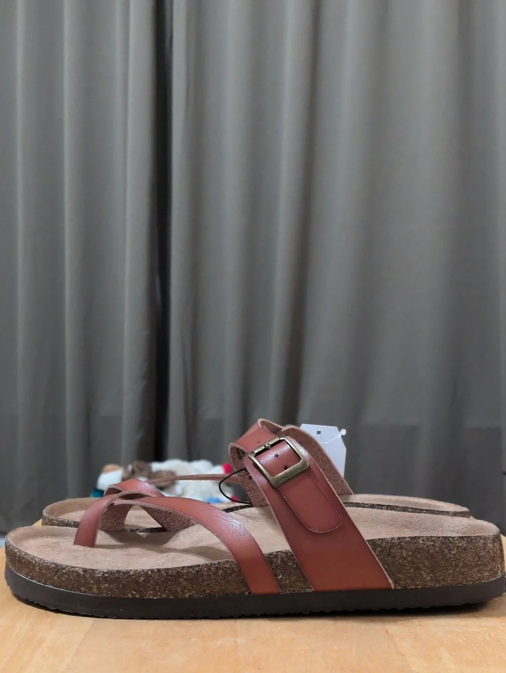 Ladies Brown Cognac Sandals - Picture 5 of 5